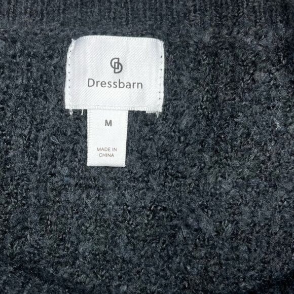 Dressbarn Womens Black & White Sweater Medium Acrylic/Nylon Blend - Picture 11 of 11